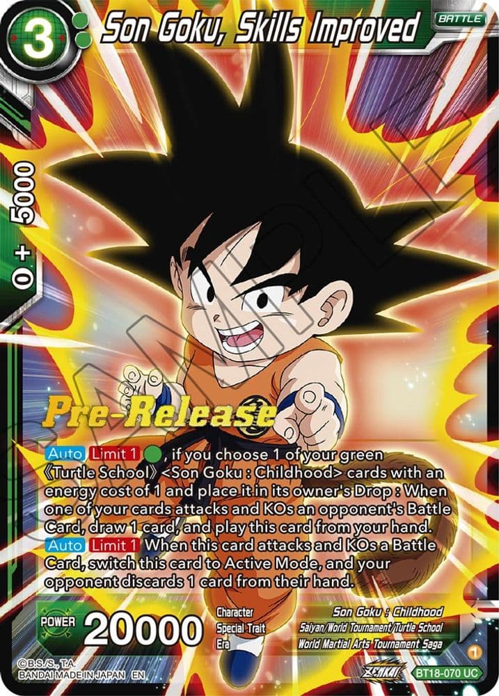 Son Goku, Skills Improved (Pre-Release)