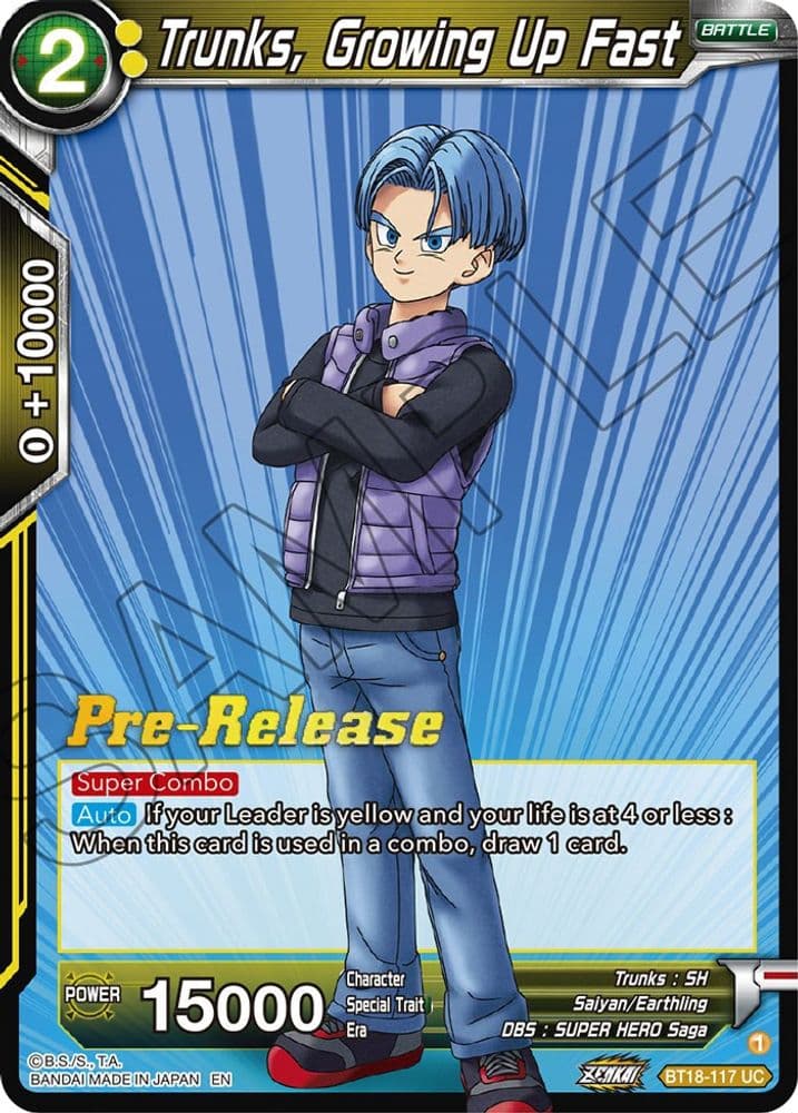 Trunks, Growing Up Fast (Pre-Release)