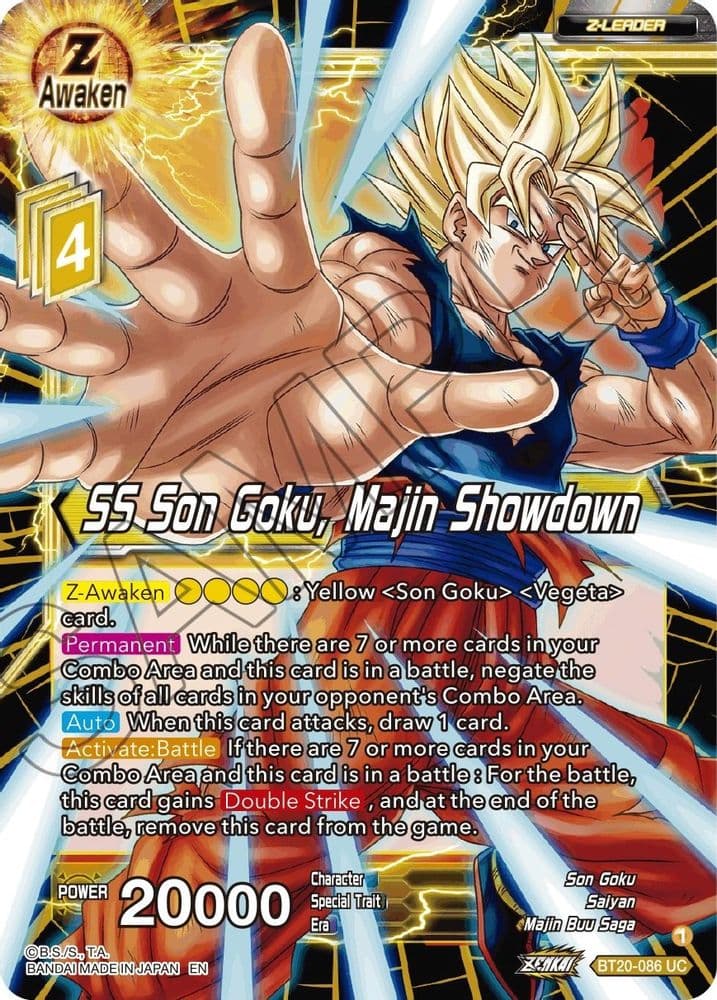 SS Son Goku, Majin Showdown (Silver Metal Foil)