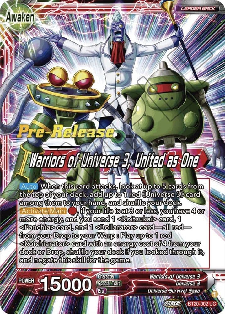 Paparoni // Warriors of Universe 3, United as One (Pre-Release)