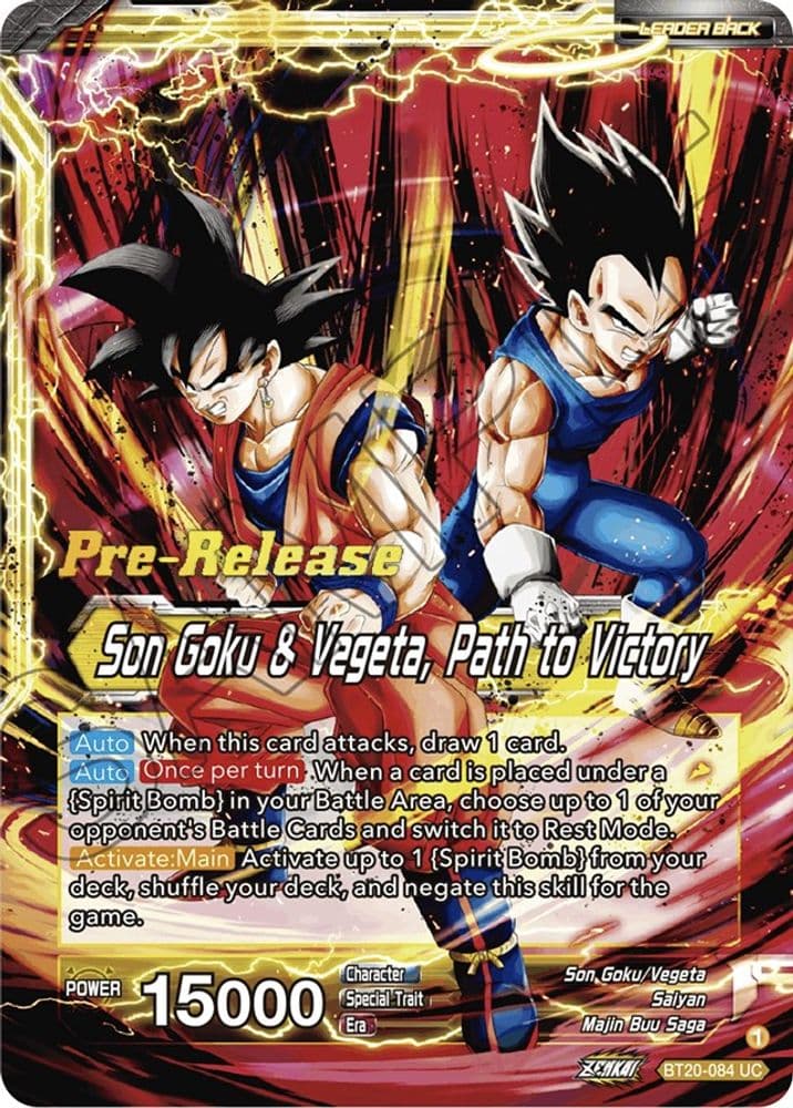 SS Vegito // Son Goku & Vegeta, Path to Victory (Pre-Release)
