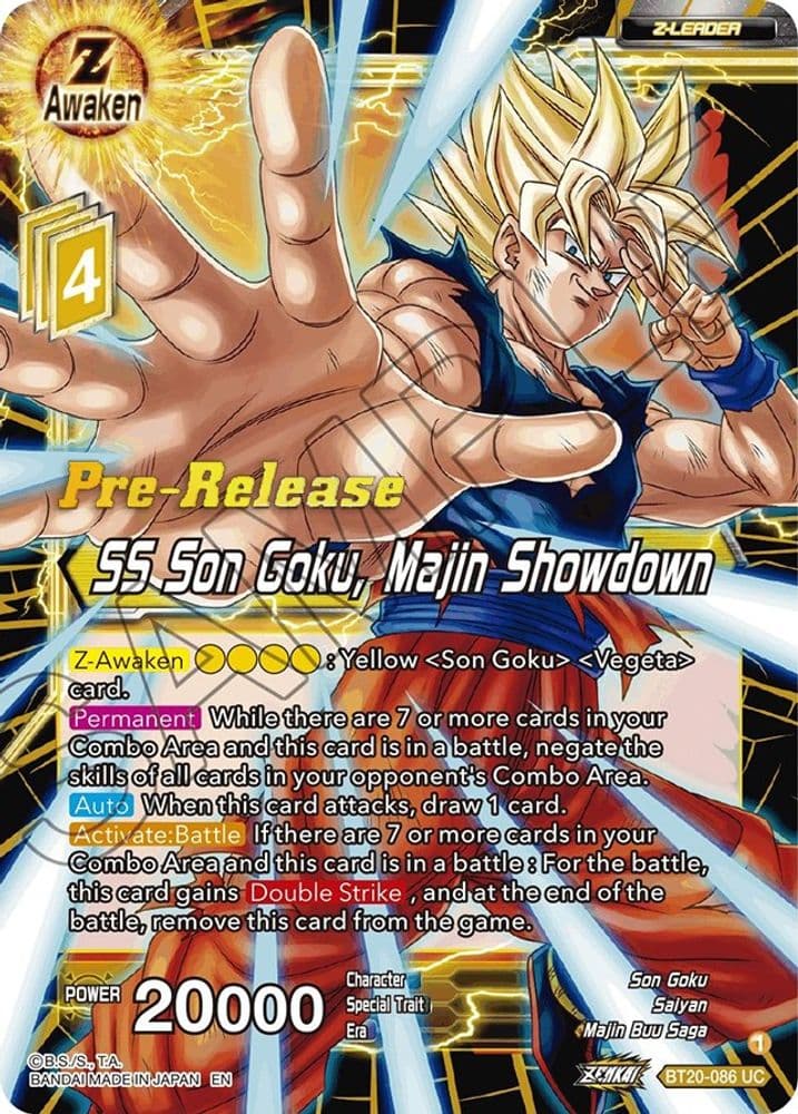 SS Son Goku, Majin Showdown (Silver Metal Foil) (Pre-Release)