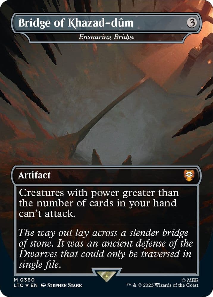 Bridge of Khazad-dum - Ensnaring Bridge (Borderless · Surge Foil)