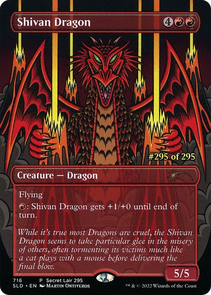 Shivan Dragon (Serial Numbered)