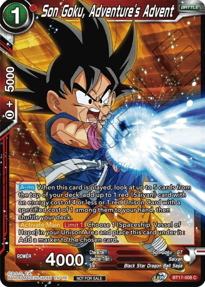 Son Goku, Adventure's Advent (Championship Selection Pack 2023 Vol.1)