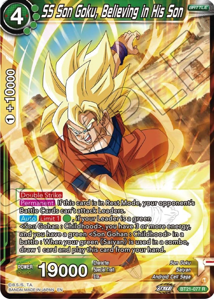 SS Son Goku, Believing in His Son
