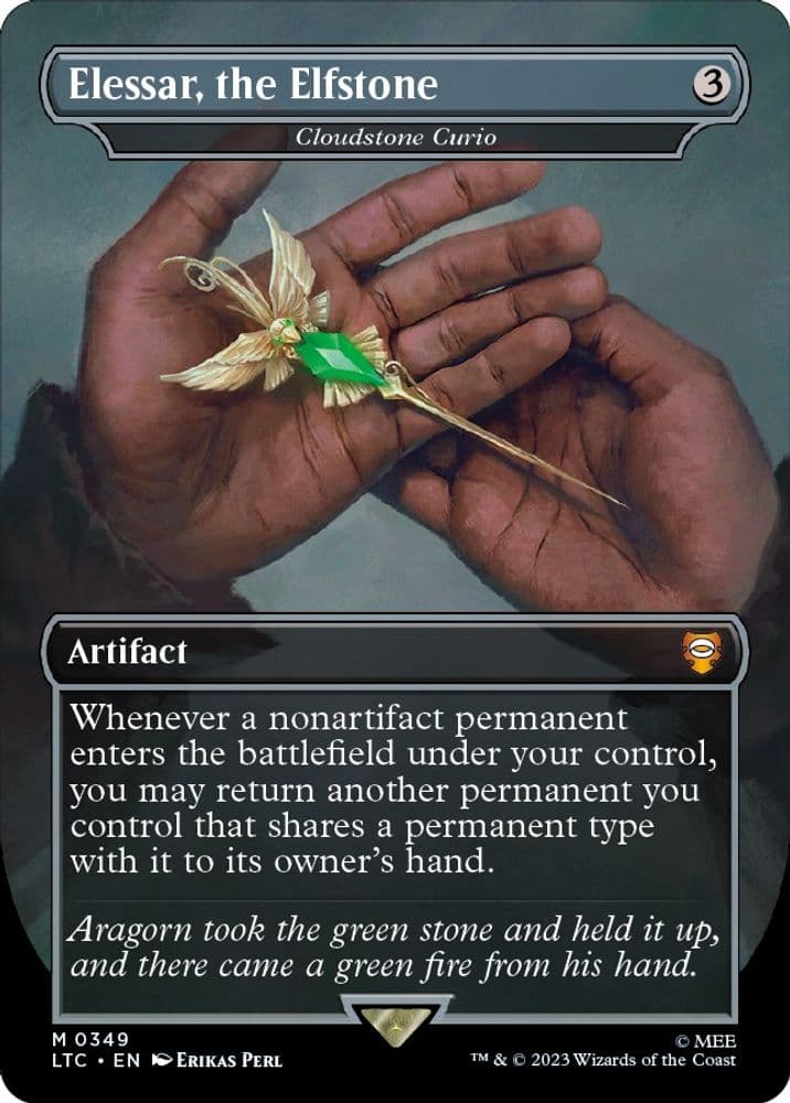 Elessar, the Elfstone - Cloudstone Curio (Borderless)