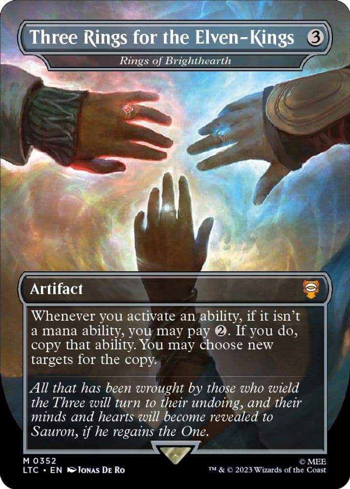 Three Rings for the Elven-Kings - Rings of Brighthearth (Borderless)