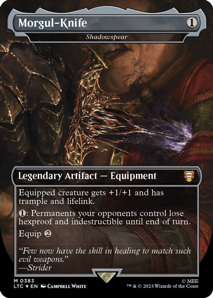 Morgul-Knife - Shadowspear (Borderless · Surge Foil)
