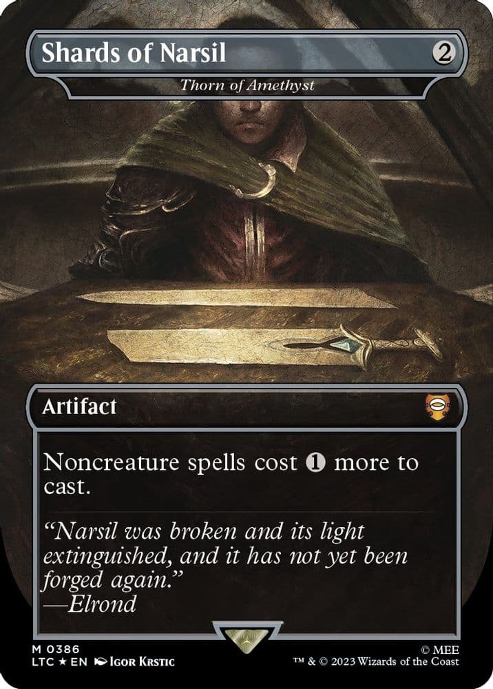 Shards of Narsil - Thorn of Amethyst (Borderless · Surge Foil)