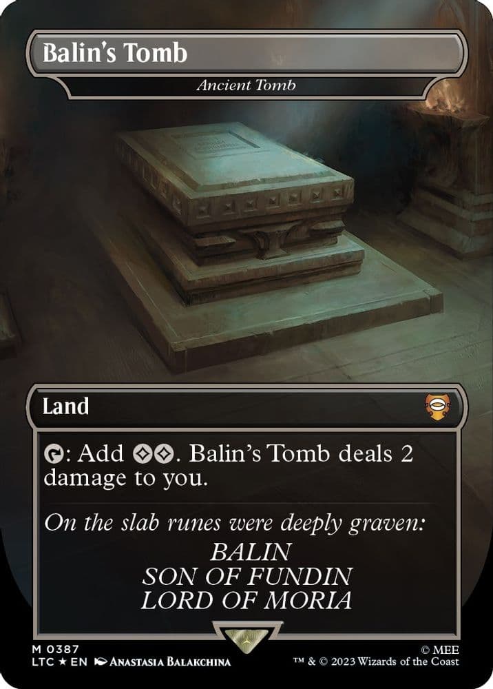 Balin's Tomb - Ancient Tomb (Borderless · Surge Foil)