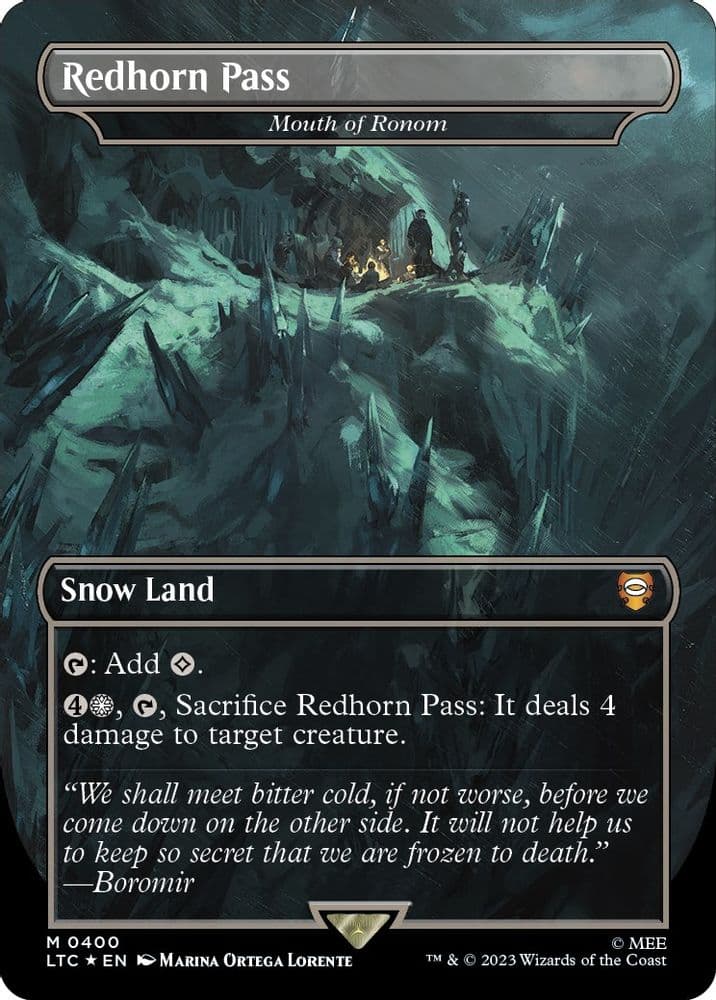 Redhorn Pass - Mouth of Ronom (Borderless · Surge Foil)