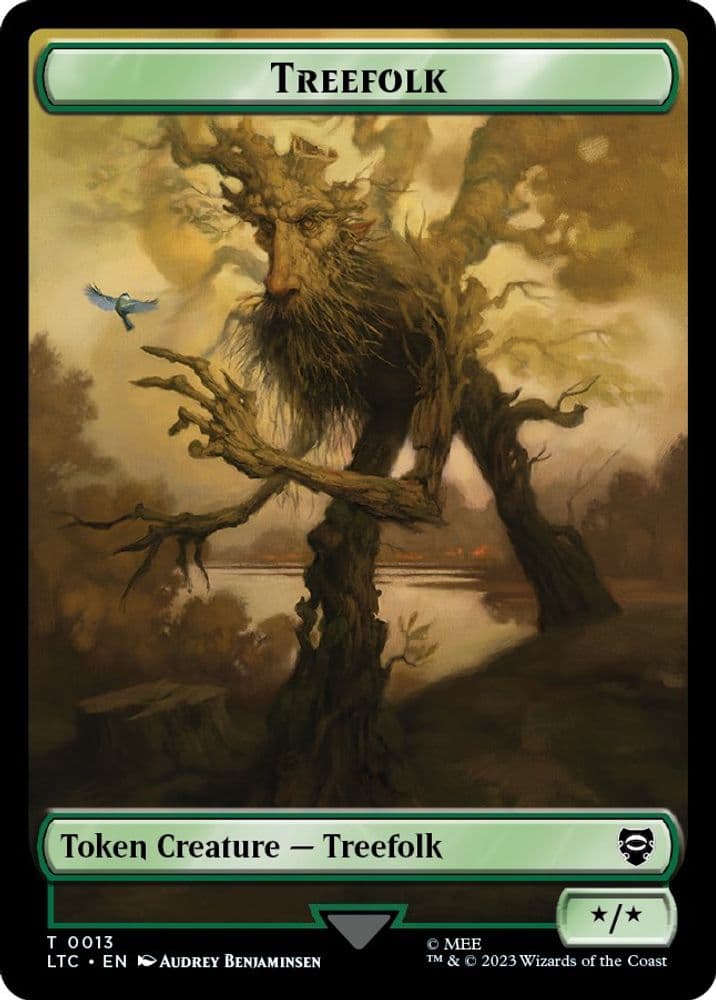 Treefolk // Food (0009) Double-Sided Token