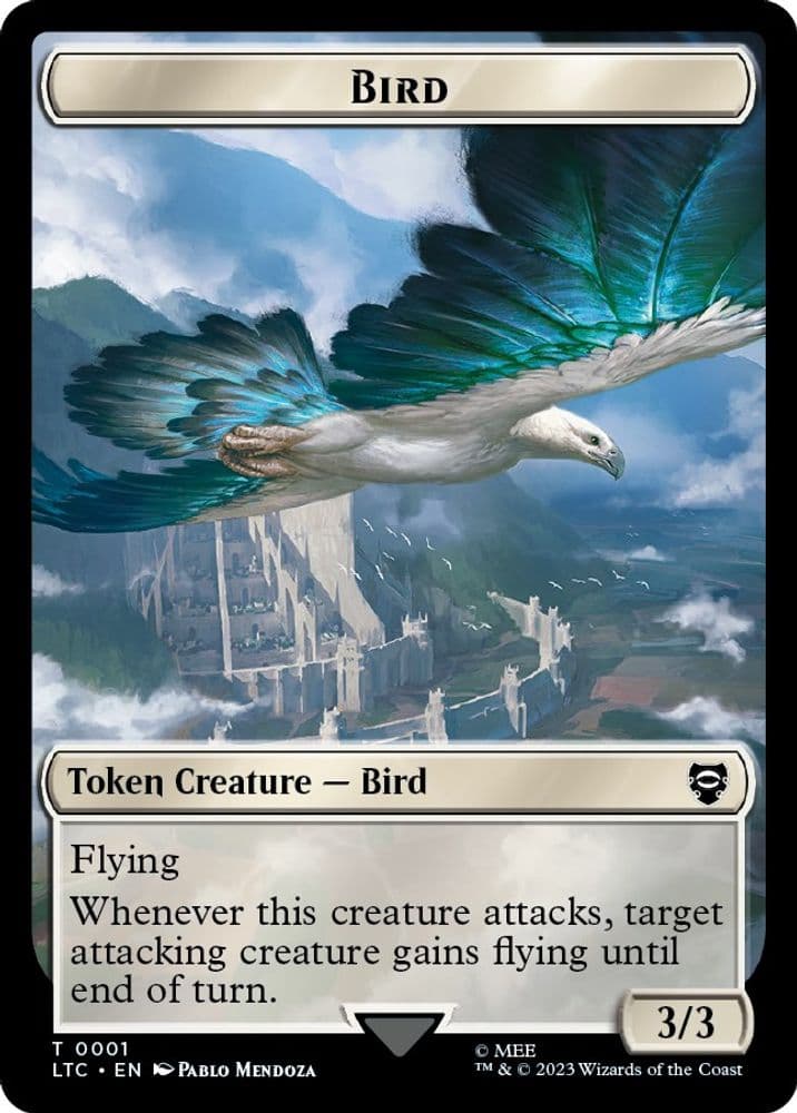 Bird (0001) // Food (0010) Double-Sided Token