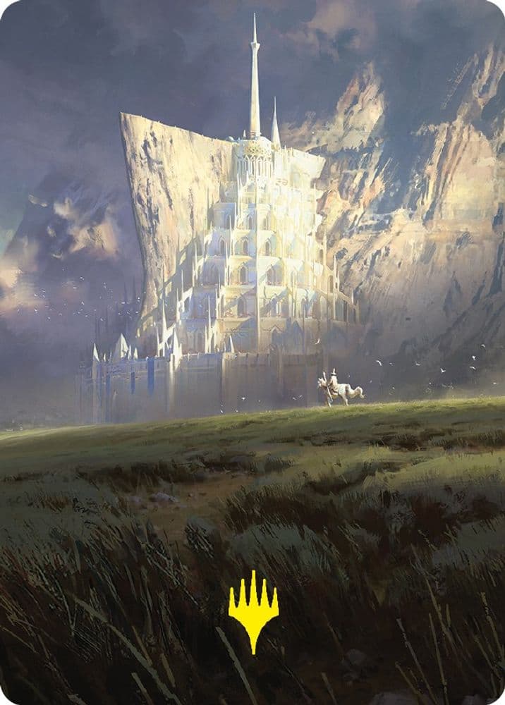 Minas Tirith Art Card (Gold-Stamped Signature)