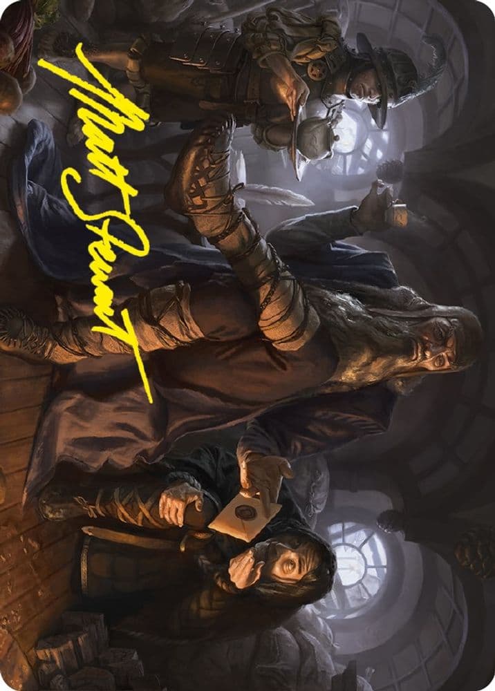 Mordor on the March Art Card (Gold-Stamped Signature)
