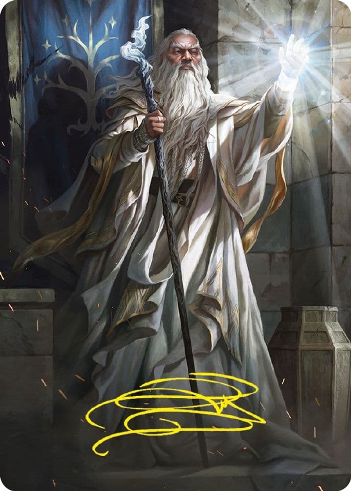 Gandalf the White Art Card (Gold-Stamped Signature)