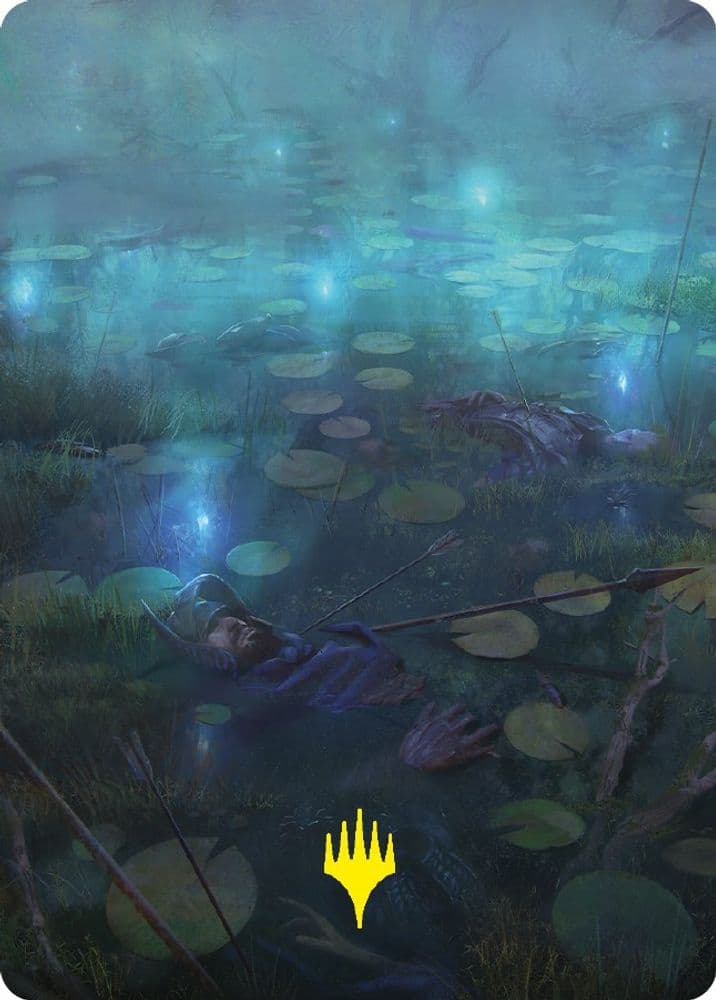The Dead Marshes Art Card (Gold-Stamped Signature)