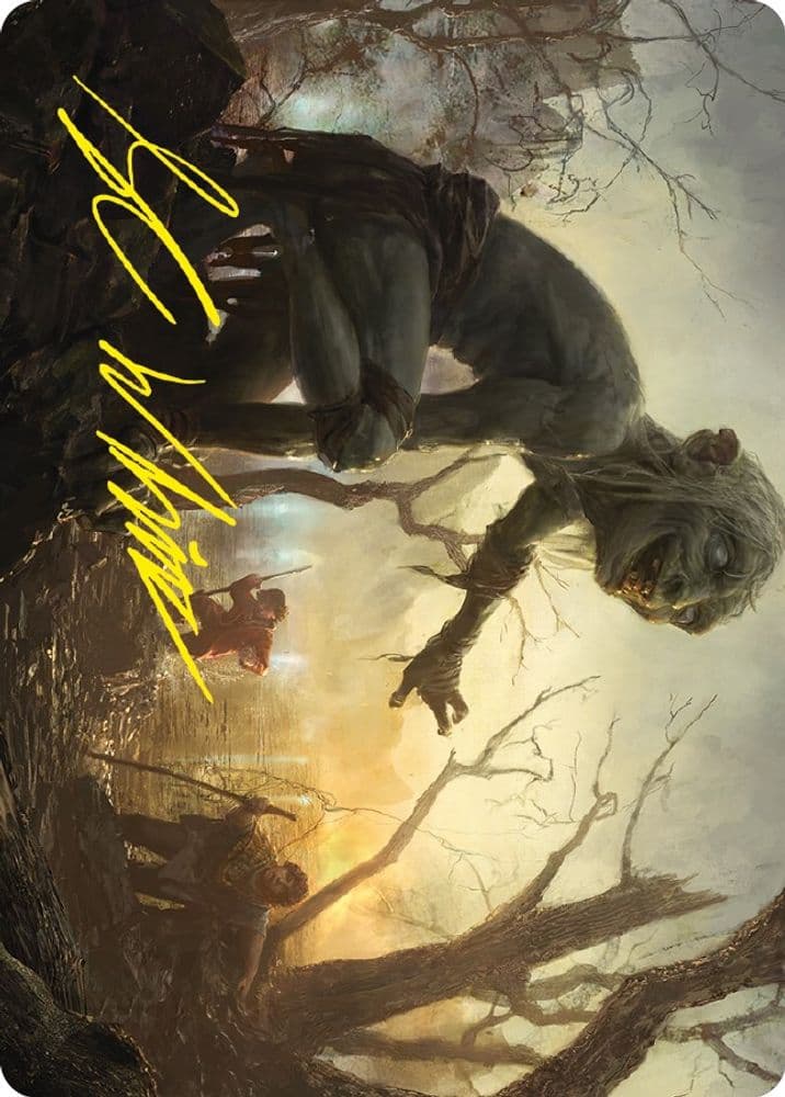 Minas Morgul, Dark Fortress Art Card (Gold-Stamped Signature)
