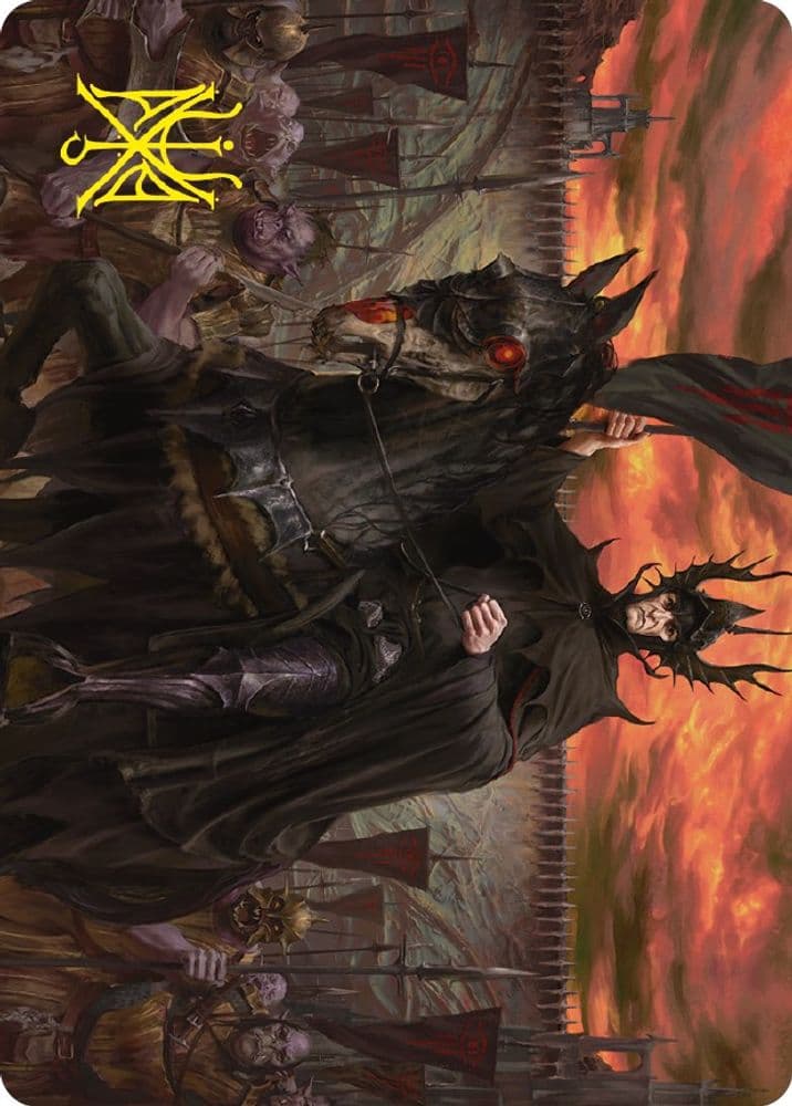 Fell Beast's Shriek Art Card (Gold-Stamped Signature)