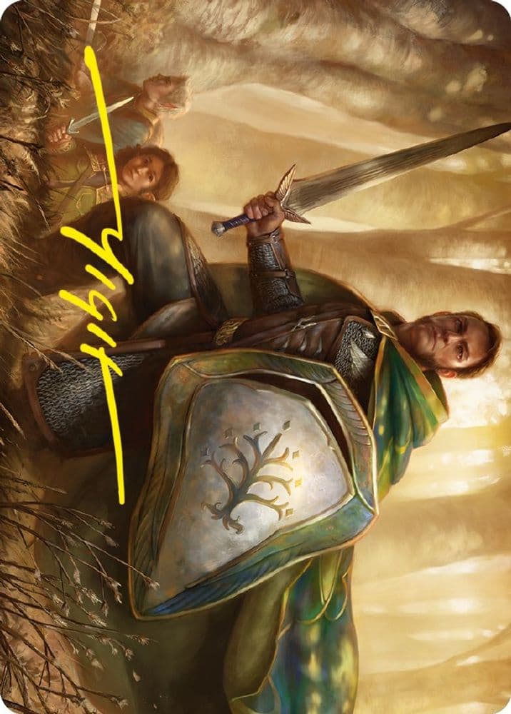 Anduril, Narsil Reforged Art Card (Gold-Stamped Signature)