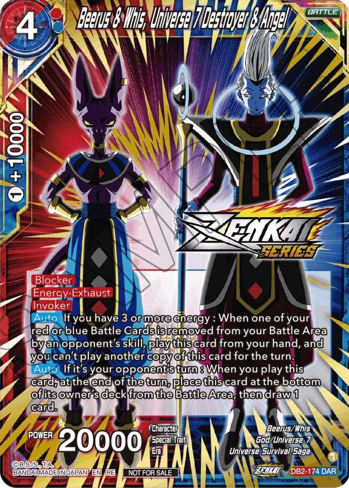 Beerus & Whis, Universe 7 Destroyer & Angel (Event Pack 12)