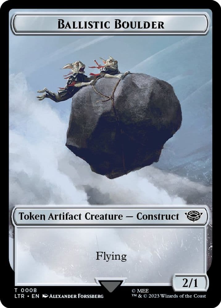 Ballistic Boulder // Food (0009) Double-Sided Token