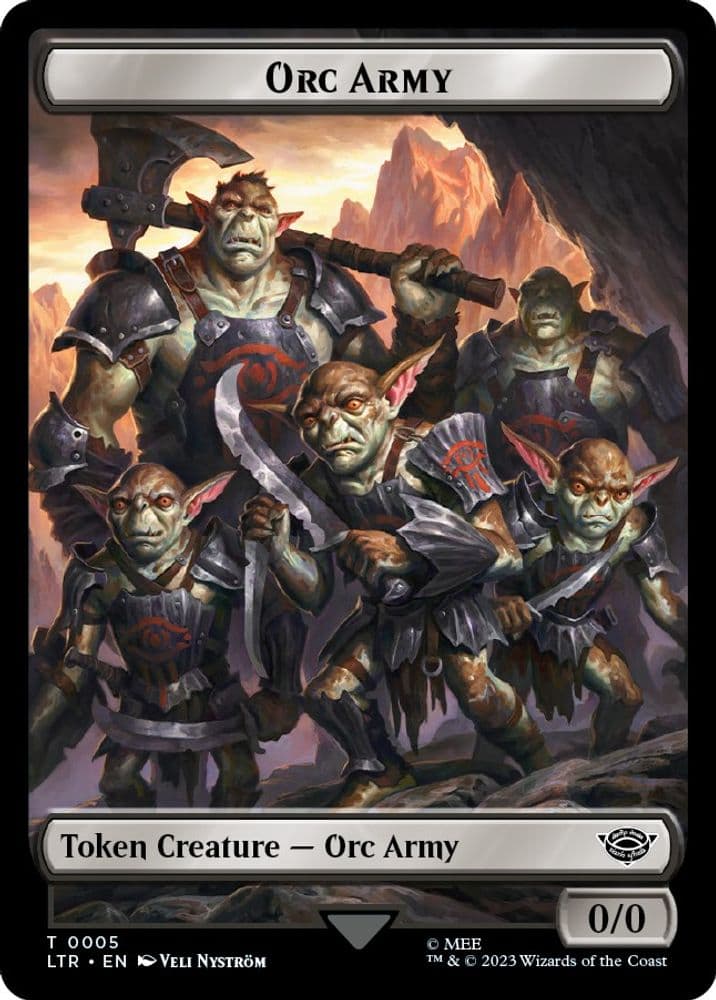 Orc Army (0005) // Food (0009) Double-Sided Token