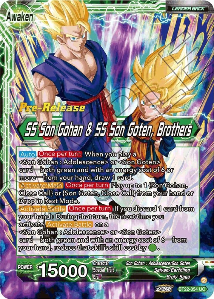 Son Goten // SS Son Gohan & SS Son Goten, Brothers (Pre-Release)