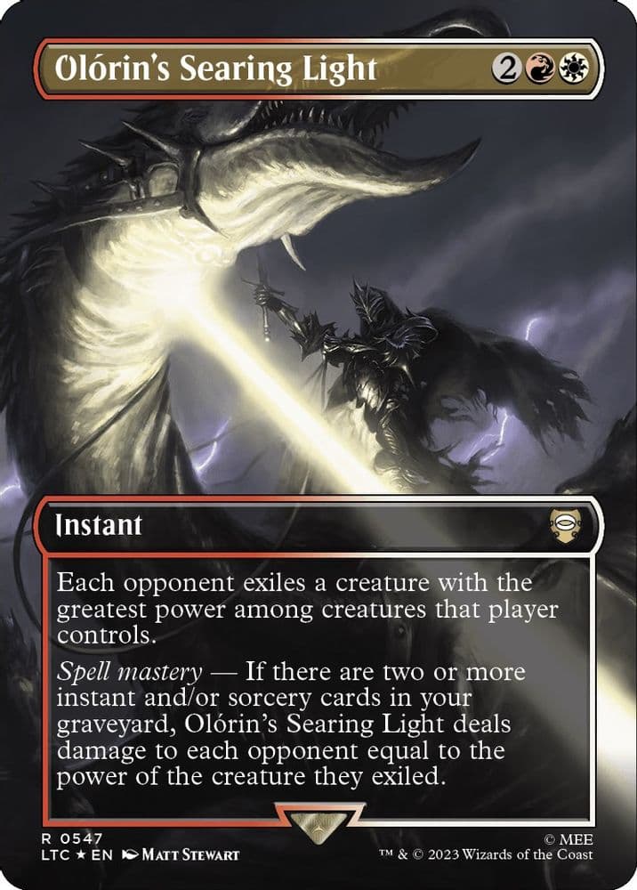 Olorin's Searing Light (Borderless · Surge Foil)