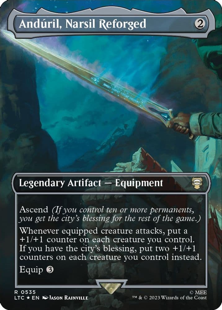 Anduril, Narsil Reforged (Borderless · Surge Foil)