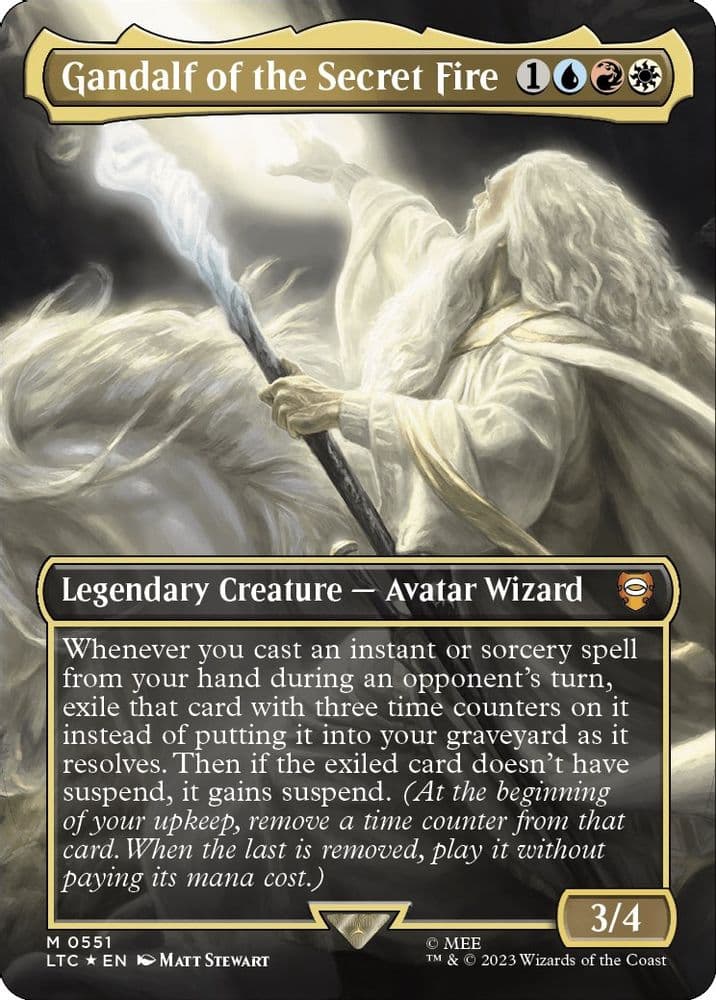 Gandalf of the Secret Fire (Borderless · Surge Foil)