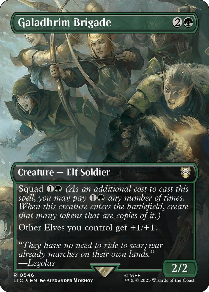 Galadhrim Brigade (Borderless · Surge Foil)