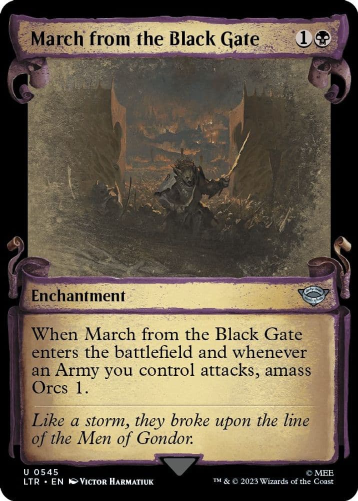 March from the Black Gate (Showcase Scrolls)
