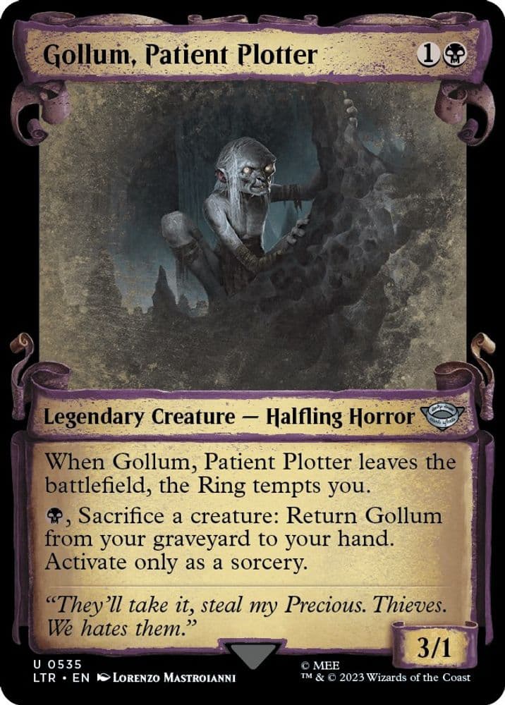 Gollum, Patient Plotter (Showcase Scrolls)