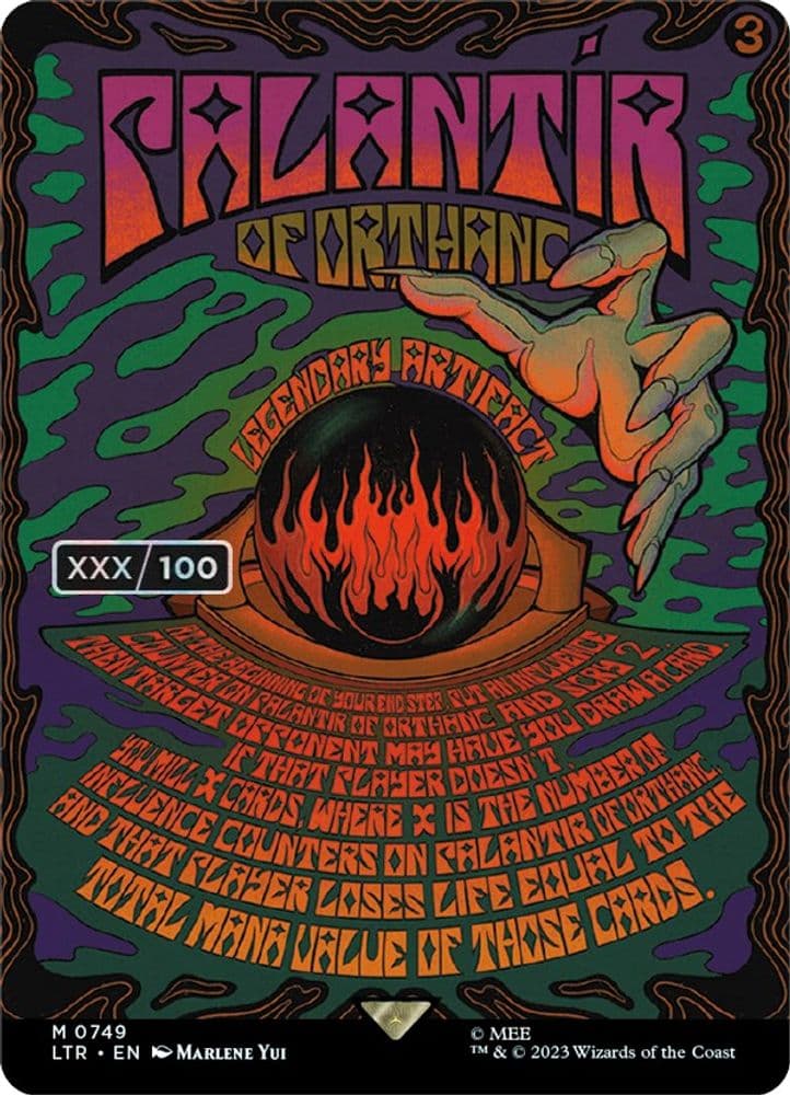 Palantir of Orthanc (Borderless Poster · Serial Numbered)