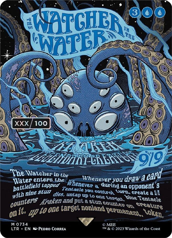 The Watcher in the Water (Borderless Poster · Serial Numbered)