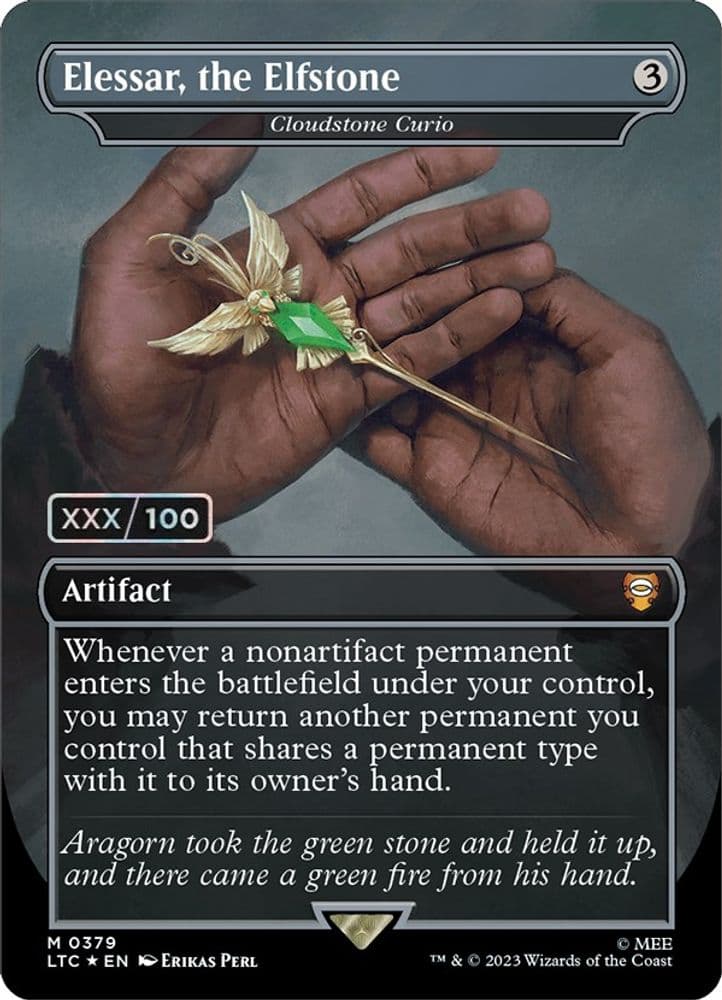 Elessar, the Elfstone - Cloudstone Curio (Borderless · Serial Numbered)