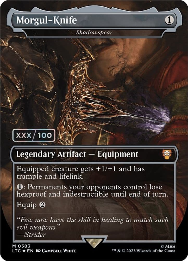 Morgul-Knife - Shadowspear (Borderless · Serial Numbered)