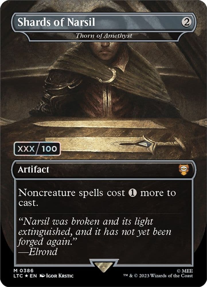 Shards of Narsil - Thorn of Amethyst (Borderless · Serial Numbered)