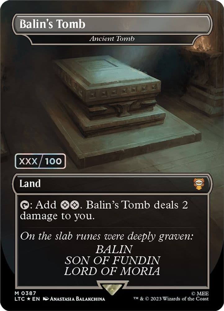 Balin's Tomb - Ancient Tomb (Borderless · Serial Numbered)