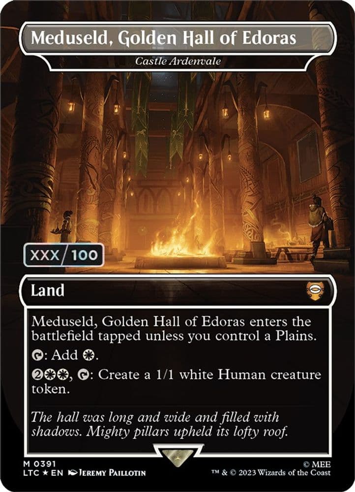 Meduseld, Golden Hall of Edoras - Castle Ardenvale (Borderless · Serial Numbered)
