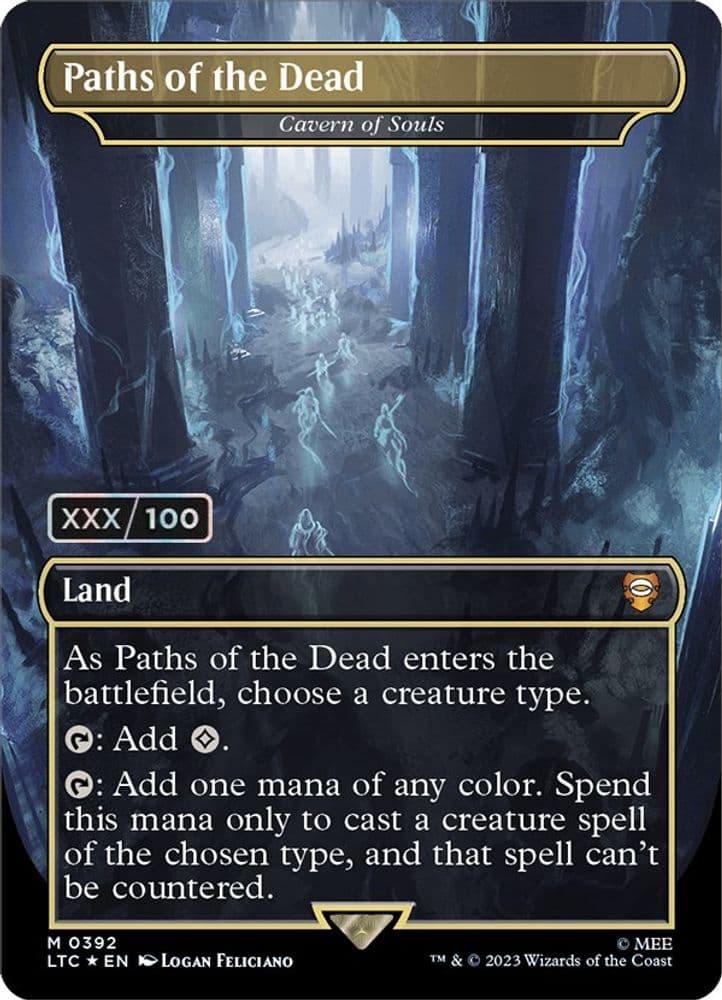 Paths of the Dead - Cavern of Souls (Borderless · Serial Numbered)