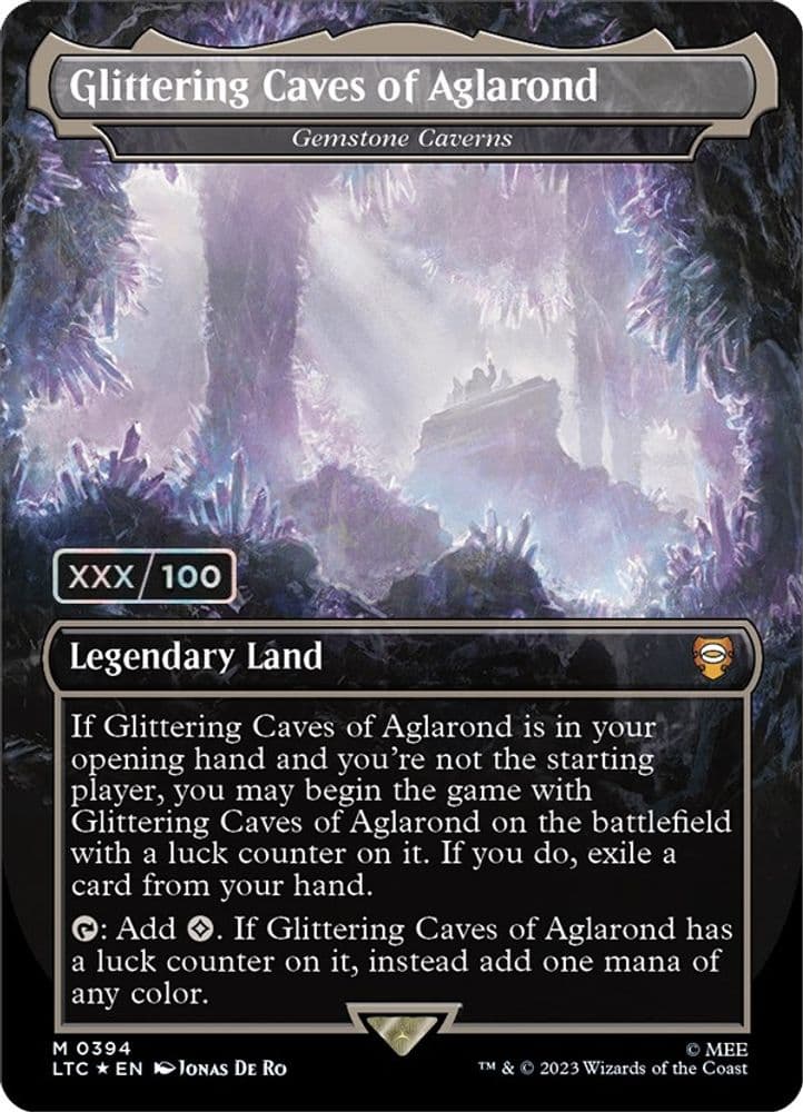 Glittering Caves of Aglarond - Gemstone Caverns (Borderless · Serial Numbered)