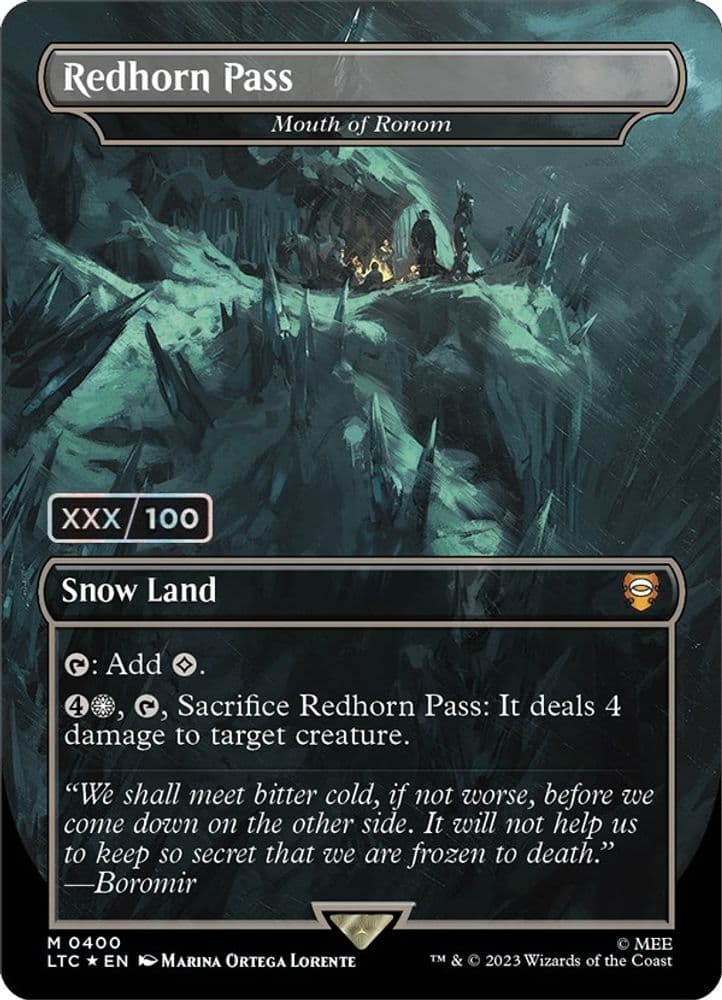 Redhorn Pass - Mouth of Ronom (Borderless · Serial Numbered)