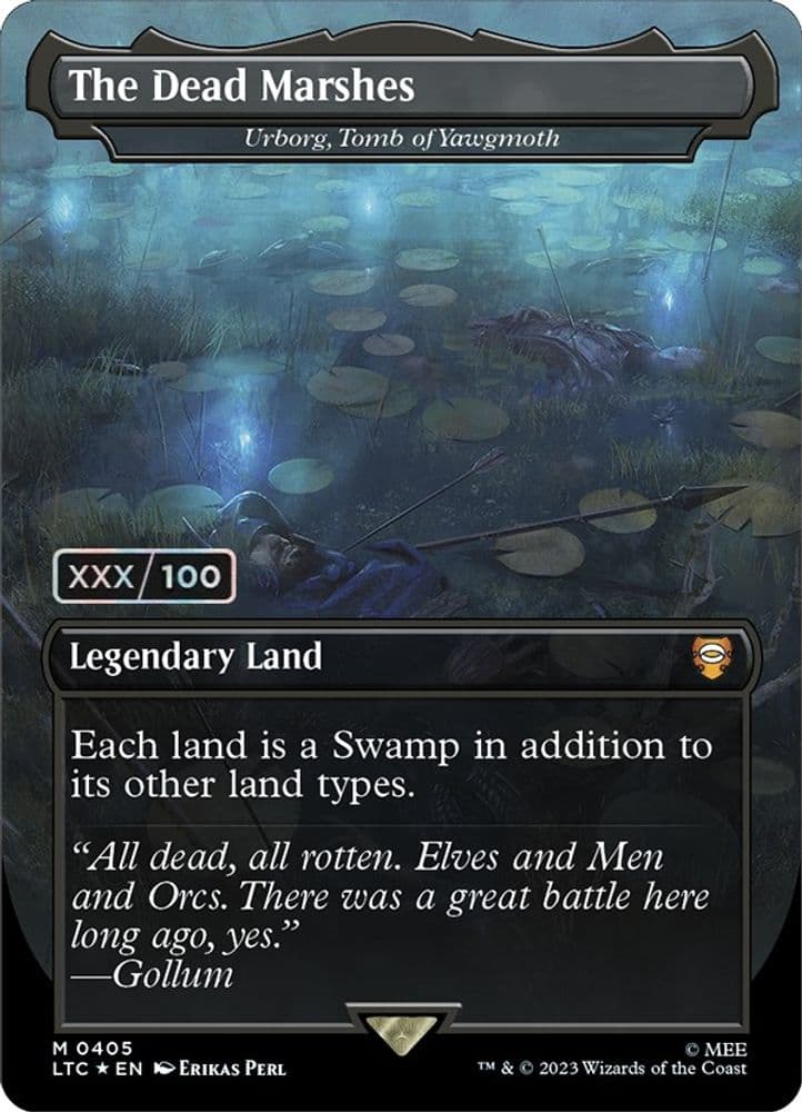 The Dead Marshes - Urborg, Tomb of Yawgmoth (Borderless · Serial Numbered)