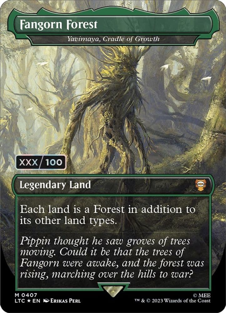 Fangorn Forest - Yavimaya, Cradle of Growth (Borderless · Serial Numbered)