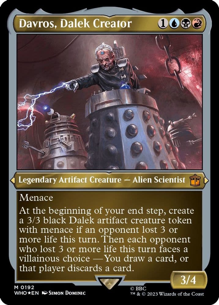 Davros, Dalek Creator (Display Commander) - Thick Stock