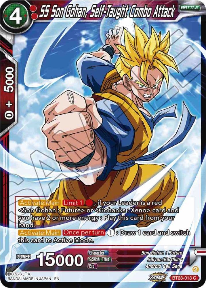 SS Son Gohan, Self-Taught Combo Attack