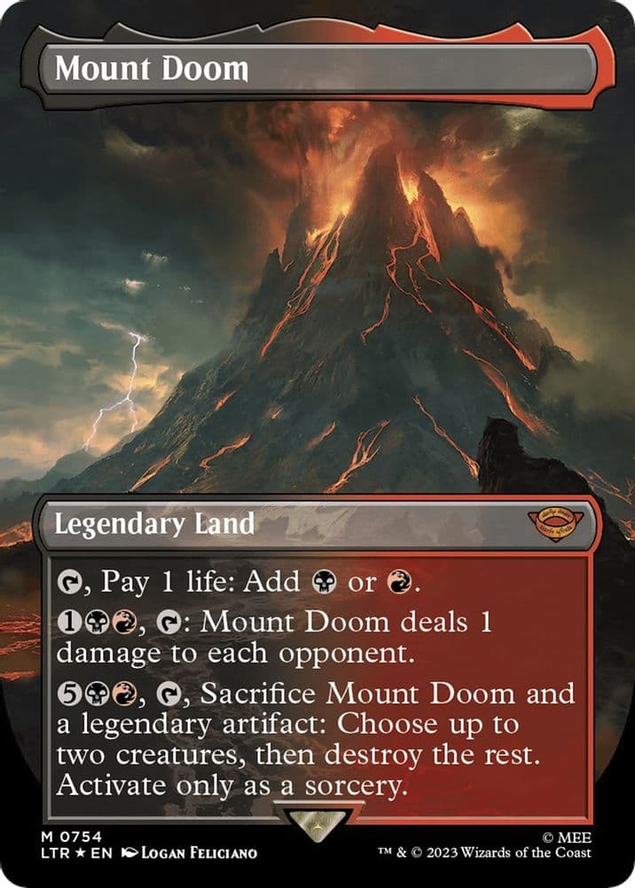 Mount Doom (Borderless · Surge Foil)